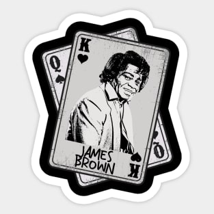 Retro James Brown 80s Card Style Sticker